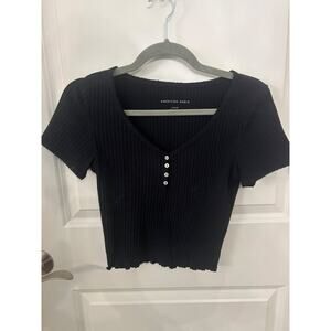 American Eagle Ribbed Cropped T